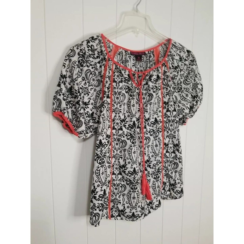 Rock & Roll Cowgirl Top Womens Size Medium Black … - image 2